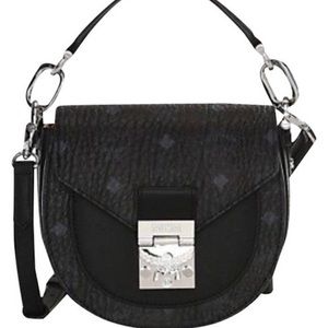 NWT MCM Patricia Visetos Saddle Bag